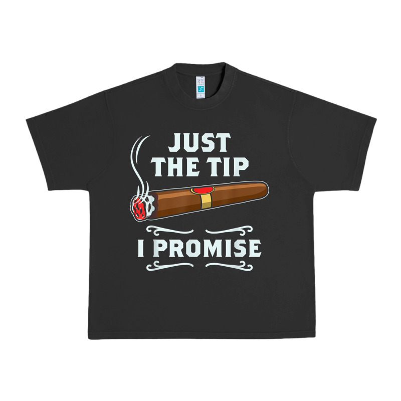 Just The Tip Cigar Smoker Gift Funny Cigar Smoking Urban Heavy Tee by trangStudio | Teevron