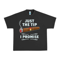 Pigment Black Just The Tip Cigar Smoker Gift Funny Cigar Smoking Urban Heavy Tee - trangStudio