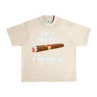 Sandshell Just The Tip Cigar Smoker Gift Funny Cigar Smoking Urban Heavy Tee - trangStudio