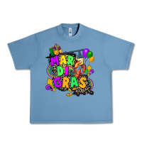 Pebble Blue louisiana map mardi gras Urban Heavy Tee - CowGirlArtShop