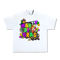 White louisiana map mardi gras Urban Heavy Tee - CowGirlArtShop