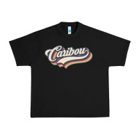 Black I Love Caribou City Usa Retro Vintage Urban Heavy Tee - trangStudio