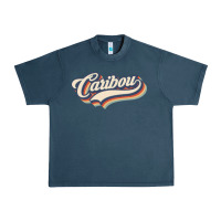 Midnight Navy I Love Caribou City Usa Retro Vintage Urban Heavy Tee - trangStudio