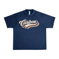 Navy I Love Caribou City Usa Retro Vintage Urban Heavy Tee - trangStudio