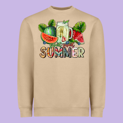 Sweet Sweet Summer Heavyweight Sweatshirt Designed By Cowhidedigitalart