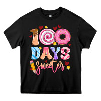 Black 100 days sweeter Heavy Core Tee - Artiststas