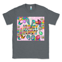Charcoal Heather Hunny Bunny and egg Easter Classic Tee - NancyCooperArtShop