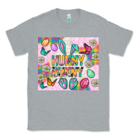 Heather Grey Hunny Bunny and egg Easter Classic Tee - NancyCooperArtShop