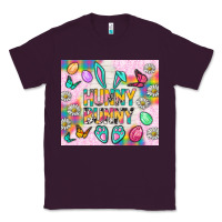 Plum Hunny Bunny and egg Easter Classic Tee - NancyCooperArtShop