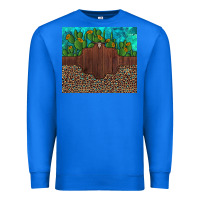 True Royal custom cactus and sunflowers leopard turquoise Premium Sweatshirt - Artiststas