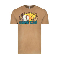 Vintage Camel game day baseball leopard flames fireball Vintage Tee - HowdyJamesFarm