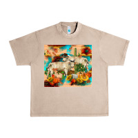 French Oak fall charolais bulls Urban Heavy Tee - RanaPortraitStore