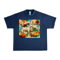 Navy fall charolais bulls Urban Heavy Tee - RanaPortraitStore