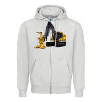 Dove Grey Feller Buncher Zipper Hoodie - LillyAllenDesigns