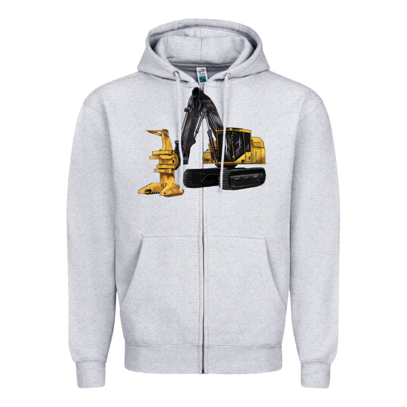 Feller Buncher Zipper Hoodie by LillyAllenDesigns | Teevron