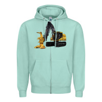 Seafoam Feller Buncher Zipper Hoodie - LillyAllenDesigns