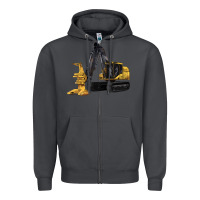 Smoke Feller Buncher Zipper Hoodie - LillyAllenDesigns
