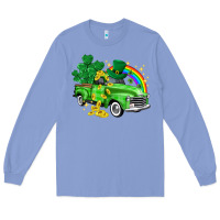 Colony Blue western truck St. Patrick's Day Long Sleeve Tee - HowdyJamesFarm