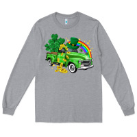 Heather Grey western truck St. Patrick's Day Long Sleeve Tee - HowdyJamesFarm