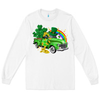 White western truck St. Patrick's Day Long Sleeve Tee - HowdyJamesFarm