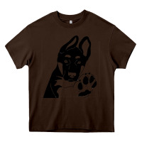 Chocolate Brown German Shepherd German Shepherd Puppy Heavy Core Tee - trangStudio