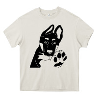 Cream German Shepherd German Shepherd Puppy Heavy Core Tee - trangStudio
