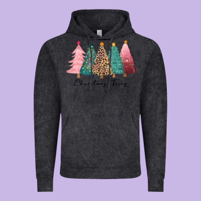 Christmas Trees Vintage Hoodie Designed By Cowgirlartshop