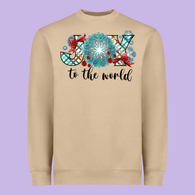 Joy To The World Heavyweight Sweatshirt Designed By Cowhidedigitalart