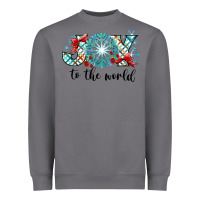 Storm Joy to the World Heavyweight Sweatshirt - CowhideDigitalArt
