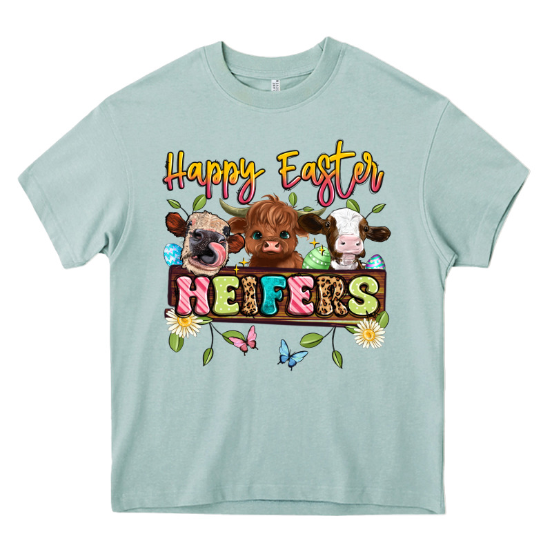 Happy Easter Heifers Heavy Core Tee by Artiststas | Teevron