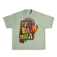 Oil Green mardi gras alabama map Urban Heavy Tee - CowGirlArtShop