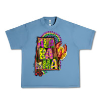 Pebble Blue mardi gras alabama map Urban Heavy Tee - CowGirlArtShop