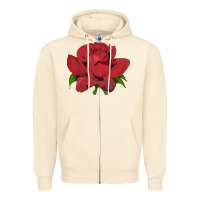 Sandshell Oklahoma Rose Illustrations Zipper Hoodie - LillyAllenDesigns
