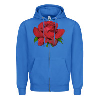 True Royal Oklahoma Rose Illustrations Zipper Hoodie - LillyAllenDesigns