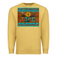 Antique Gold mom life leopard cowhide turquoise aztec Premium Sweatshirt - Artiststas