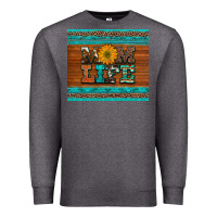 Charcoal Heather mom life leopard cowhide turquoise aztec Premium Sweatshirt - Artiststas
