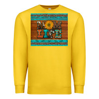 Lemon mom life leopard cowhide turquoise aztec Premium Sweatshirt - Artiststas