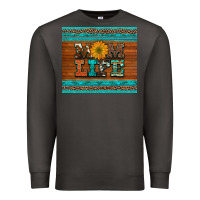 Smoke mom life leopard cowhide turquoise aztec Premium Sweatshirt - Artiststas