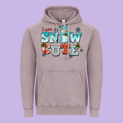 I Am Snow Cute Vintage Hoodie Designed By Cowgirlartshop