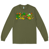 Army Green St. Patricks day nurse Long Sleeve Tee - HowdyJamesFarm