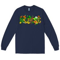 Navy St. Patricks day nurse Long Sleeve Tee - HowdyJamesFarm