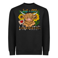 Black just a little dramatic Heavyweight Sweatshirt - CowhideDigitalArt