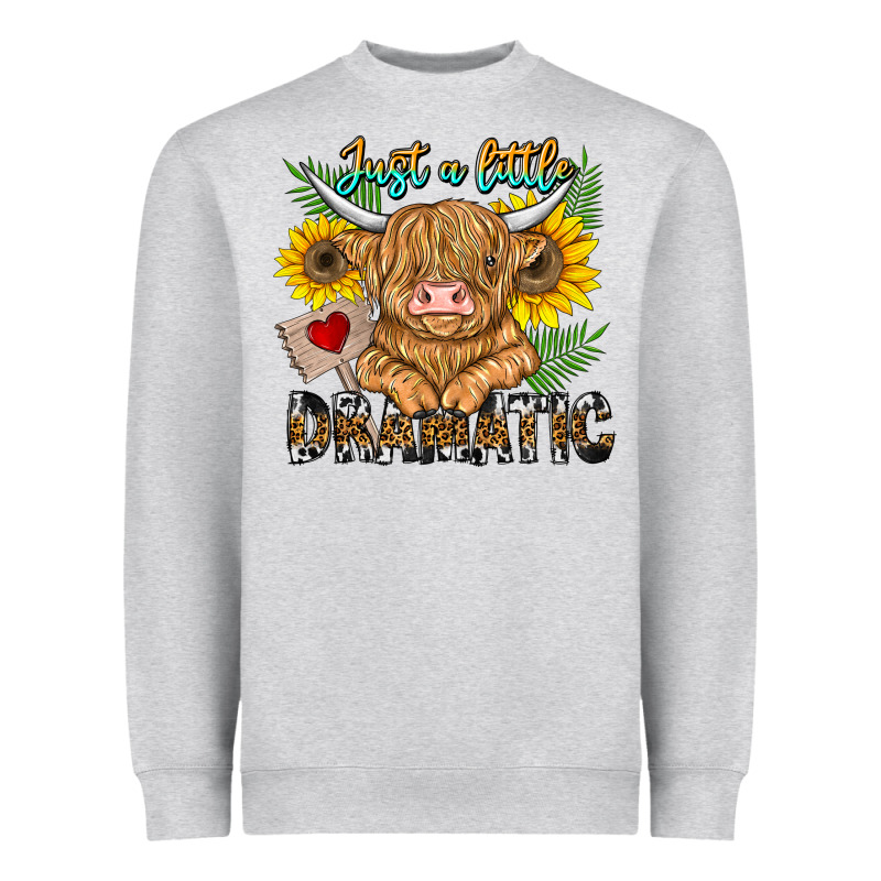 Just A Little Dramatic Heavyweight Sweatshirt by CowhideDigitalArt | Teevron