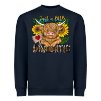 Navy just a little dramatic Heavyweight Sweatshirt - CowhideDigitalArt