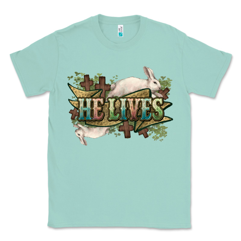 He Lives Easter Classic Tee by NancyCooperArtShop | Teevron