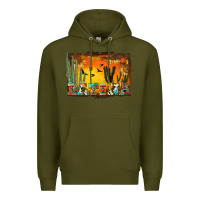Army Green western latina Premium Hoodie - BundleAndBundleShop