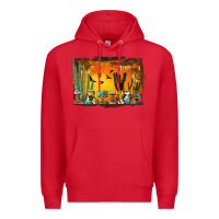 Red western latina Premium Hoodie - BundleAndBundleShop