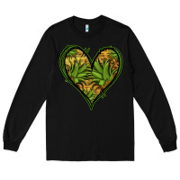 Black pineapple heart Long Sleeve Tee - Jasminsmagicworld