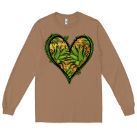 Toasted Coconut pineapple heart Long Sleeve Tee - Jasminsmagicworld