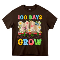 Chocolate Brown 100 days watching my students grow Heavy Core Tee - Artiststas